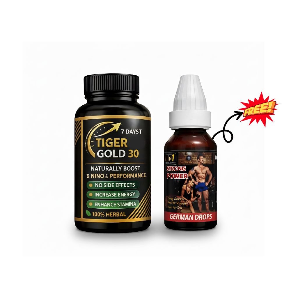 Tiger Gold Capsules & German Drops - Natural Stamina Power Boost